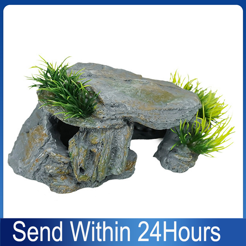 Aquarium Fish Hide - Reptile Rock Hide Cave Natural Reptile