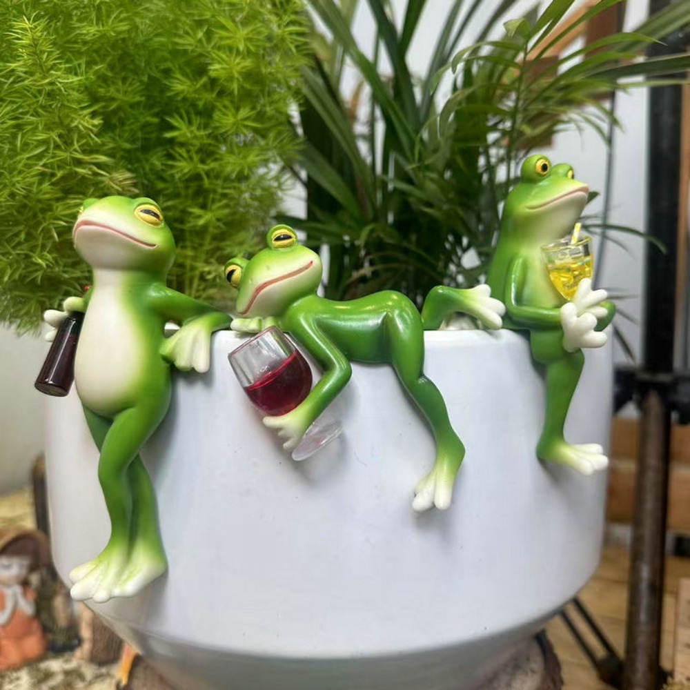 Hanging Flower Pot Edge Frog D - огляд і ціна Aquarium Fish Guppy