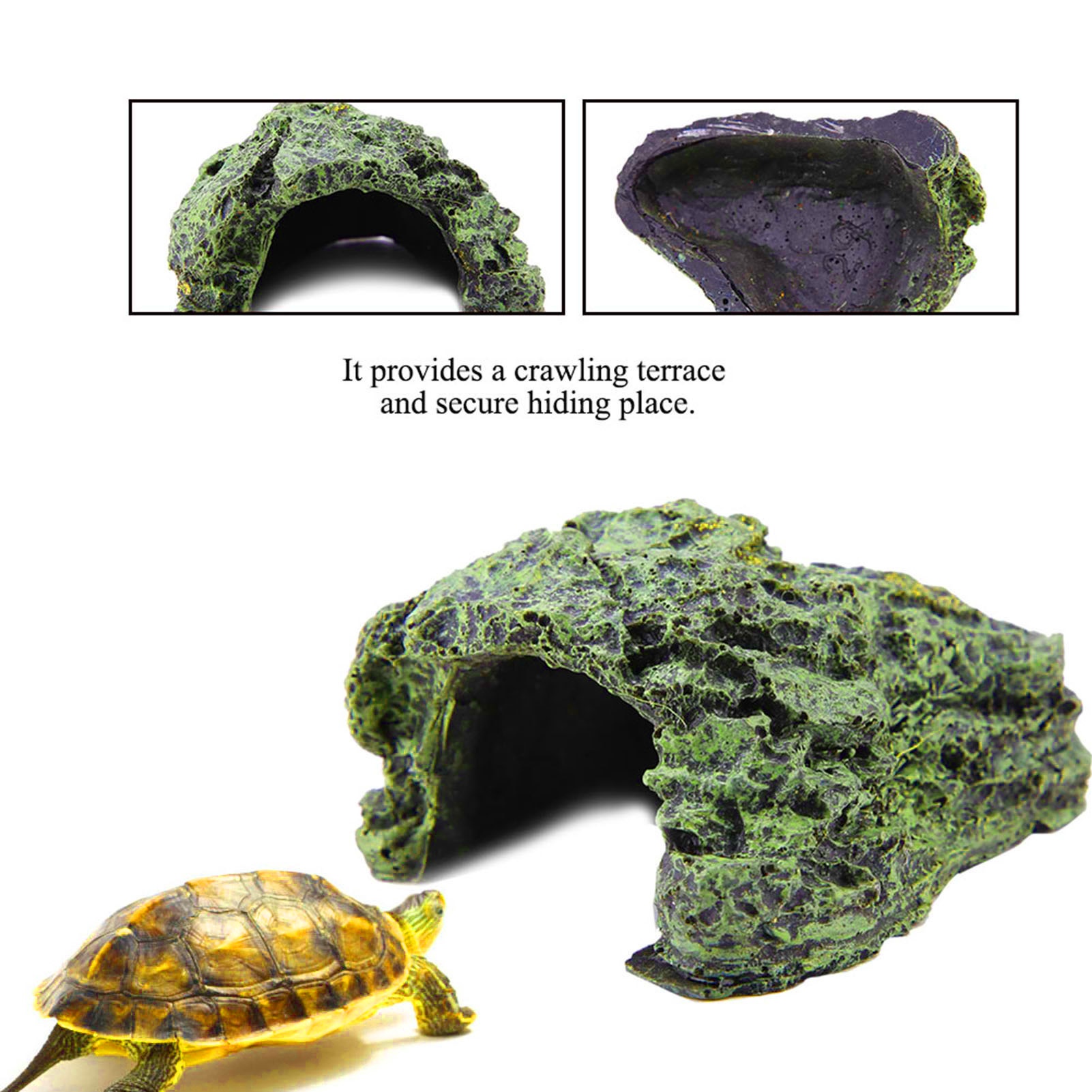 Reptile Hide Cave Turtle Baski - огляд і ціна Aquarium Fish Hide