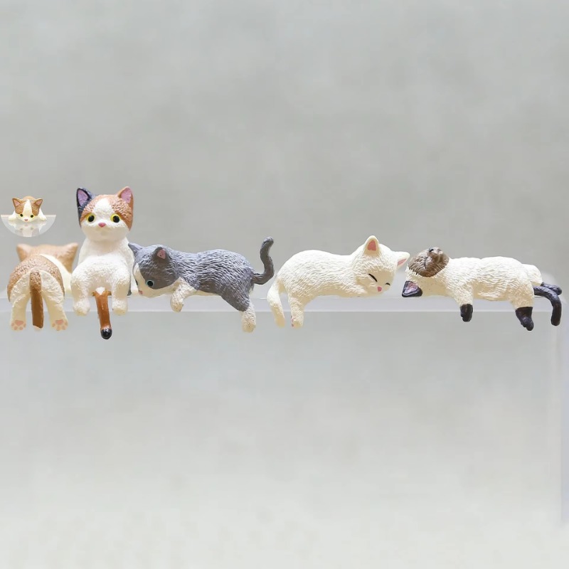 1Pc Cute Cartoon Cat PVC Home  - огляд і ціна Aquarium Fish Guppy