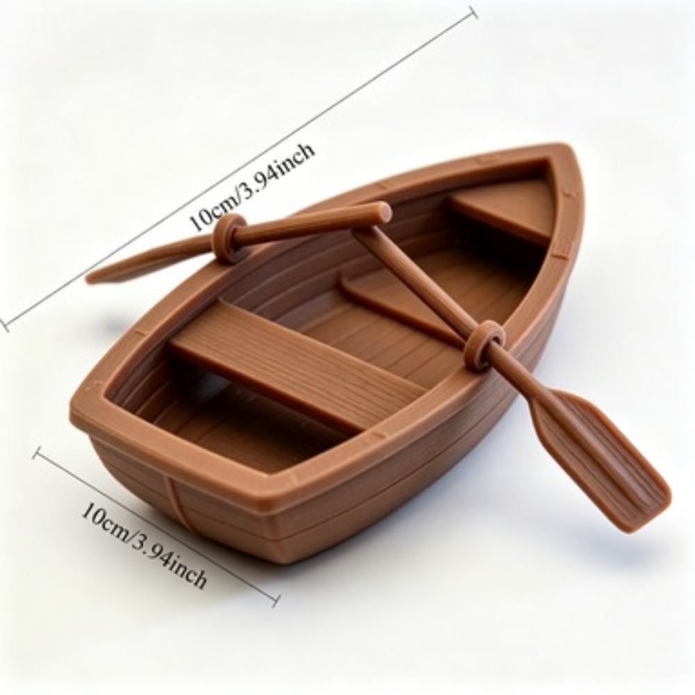 Mini Double Oar Wooden Boat Aq - огляд і ціна Aquarium Fish Guppy