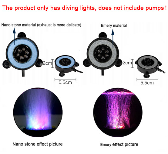 LED Aquarium Air Bubble Light  - огляд і ціна Aquarium Fish Guppy