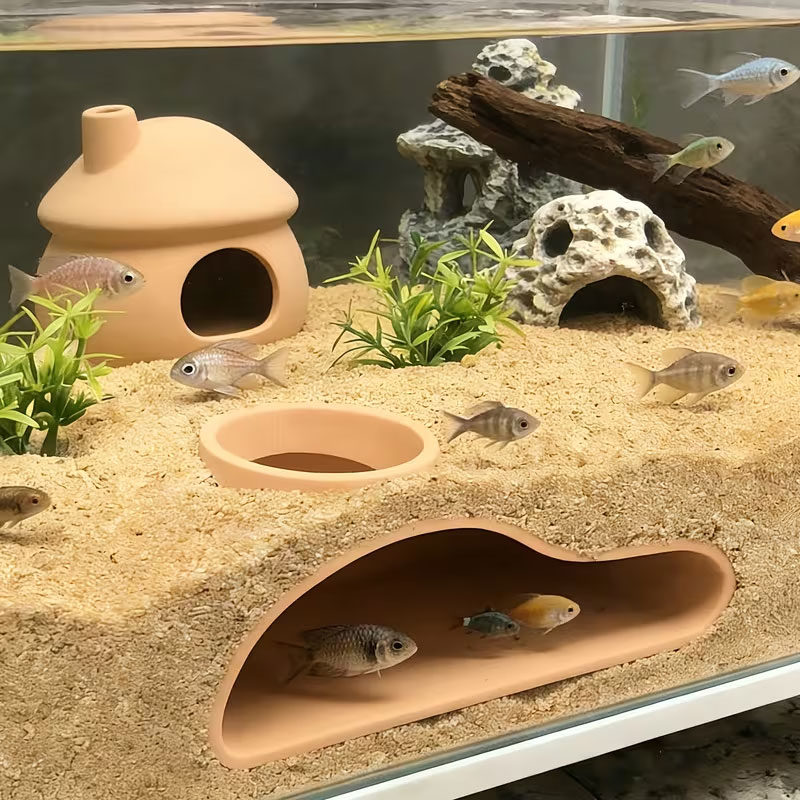 Apcarium Fish Tunnel Hideout | - огляд і ціна Aquarium Fish Hide