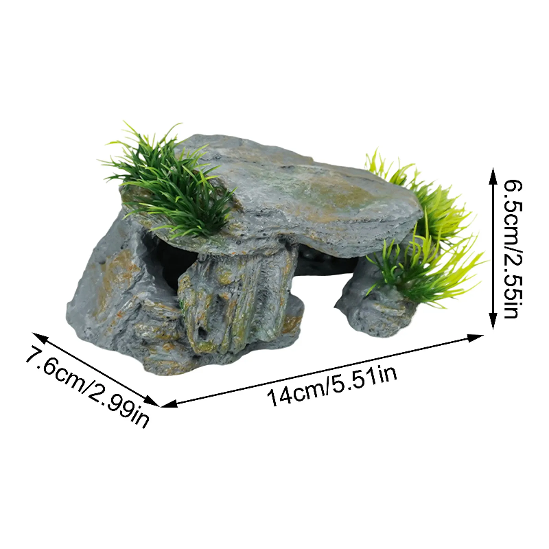 Reptile Rock Hide Cave Natural - огляд і ціна Aquarium Fish Hide