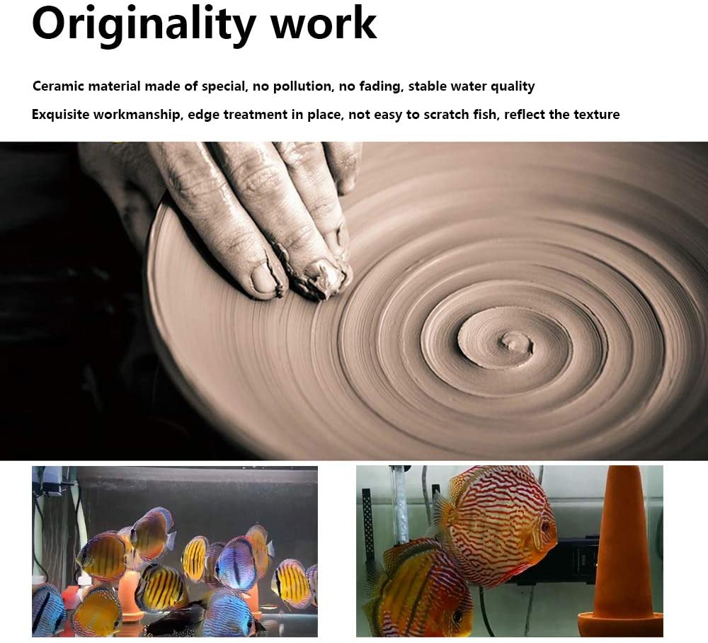 Ceramic Spawning Breed Cone fo - огляд і ціна Aquarium Fish Hide